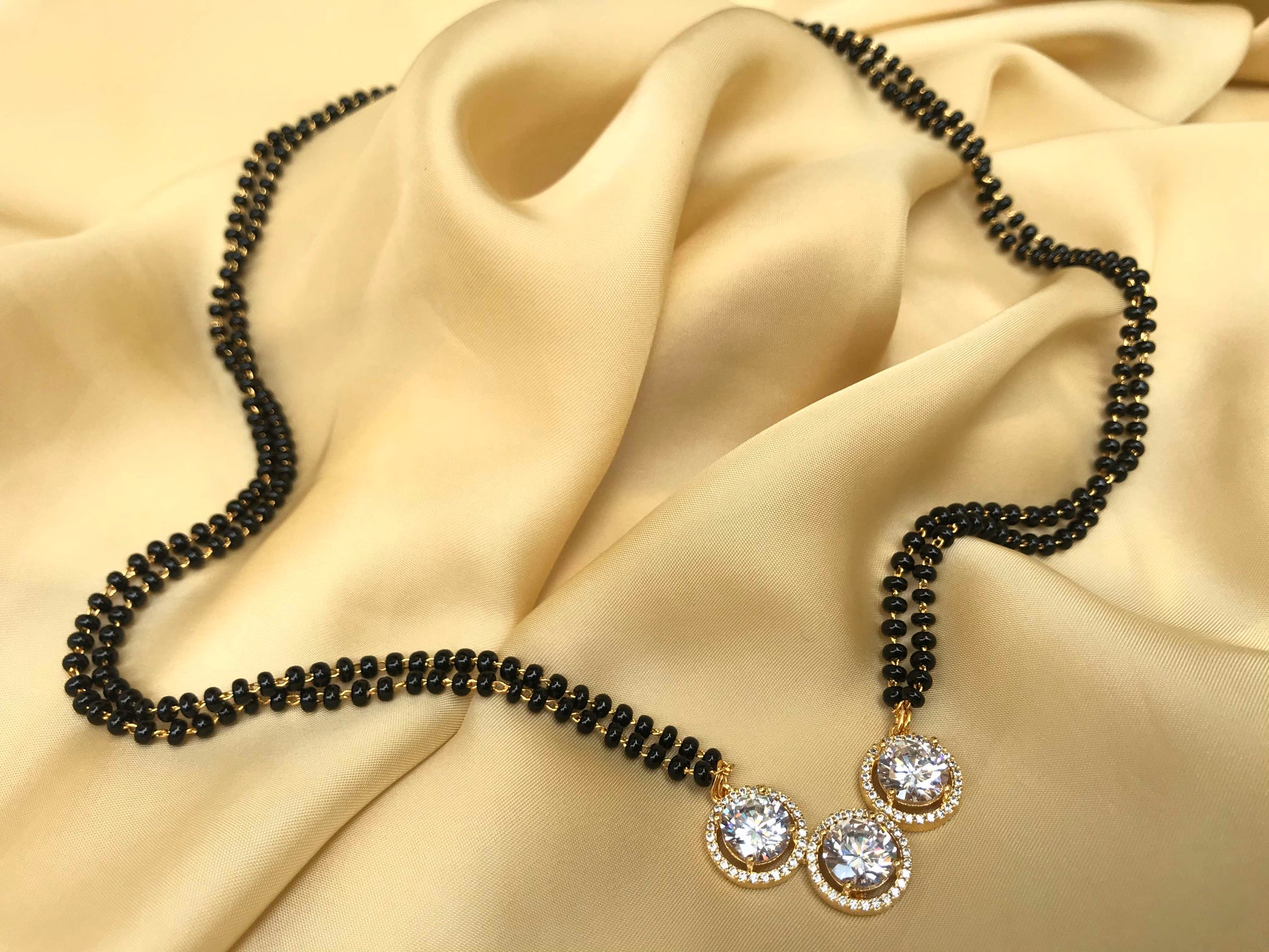 Signature Gold Stone Mangalsutra - Abdesignsjewellery