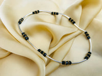 Thumbnail for Free Size Black Bead Anklet - Abdesignsjewellery