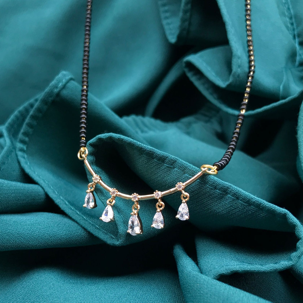 Diamond Drop Mangalsutra - Abdesignsjewellery