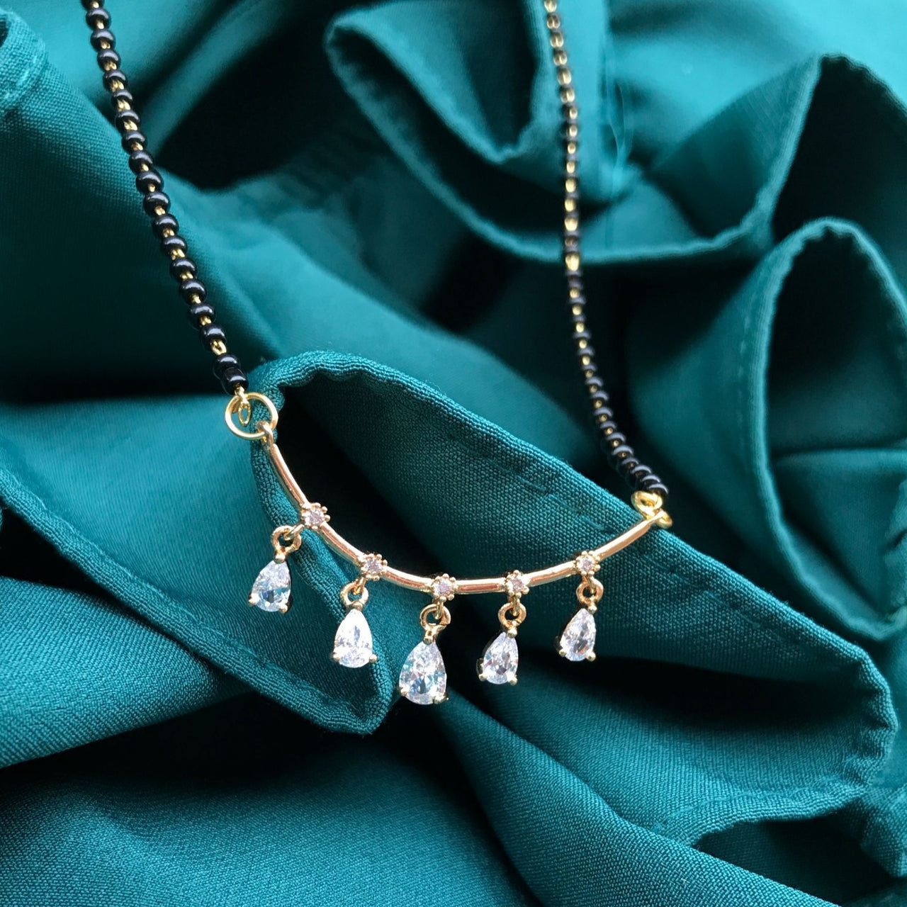 Diamond Drop Mangalsutra - Abdesignsjewellery