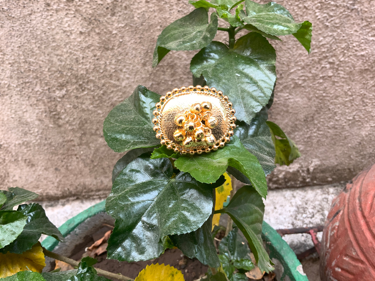 Golden Plating Gungru Ring - Abdesignsjewellery
