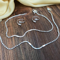 Thumbnail for Trending Silver Anklet Toering Combo Jewellery