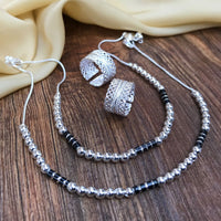 Thumbnail for Exclusive Silver Anklet Toering Combo Jewellery - Abdesignsjewellery