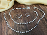 Thumbnail for Pretty Silver Anklet Toe Rings Combo Jewellery