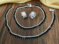 Thumbnail for BlackBeads Anklet Toe Rings Combo Jewellery - Abdesignsjewellery