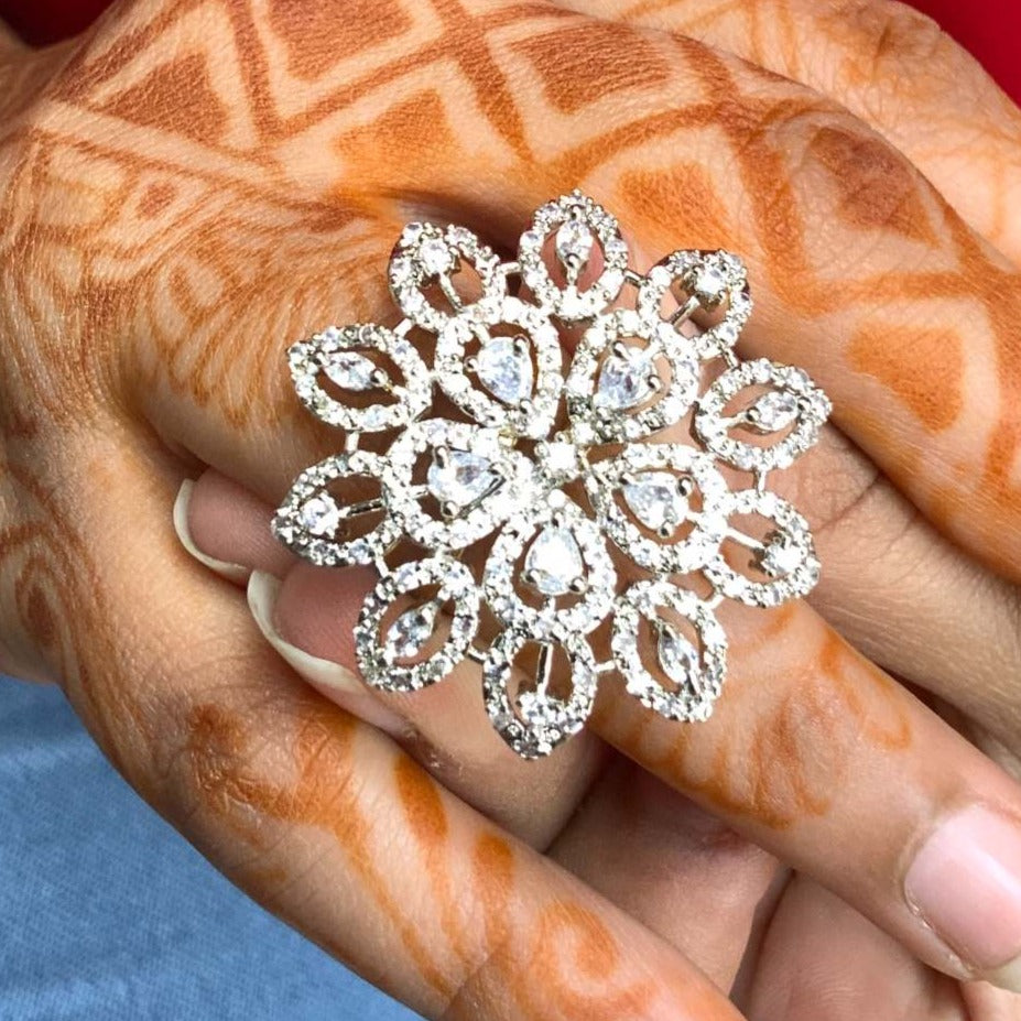 High Quality Oversized Diamond Rings - Abdesignsjewellery
