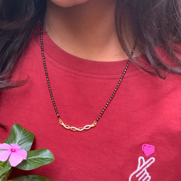 Trending Gold Plated American Diamond Mangalsutra