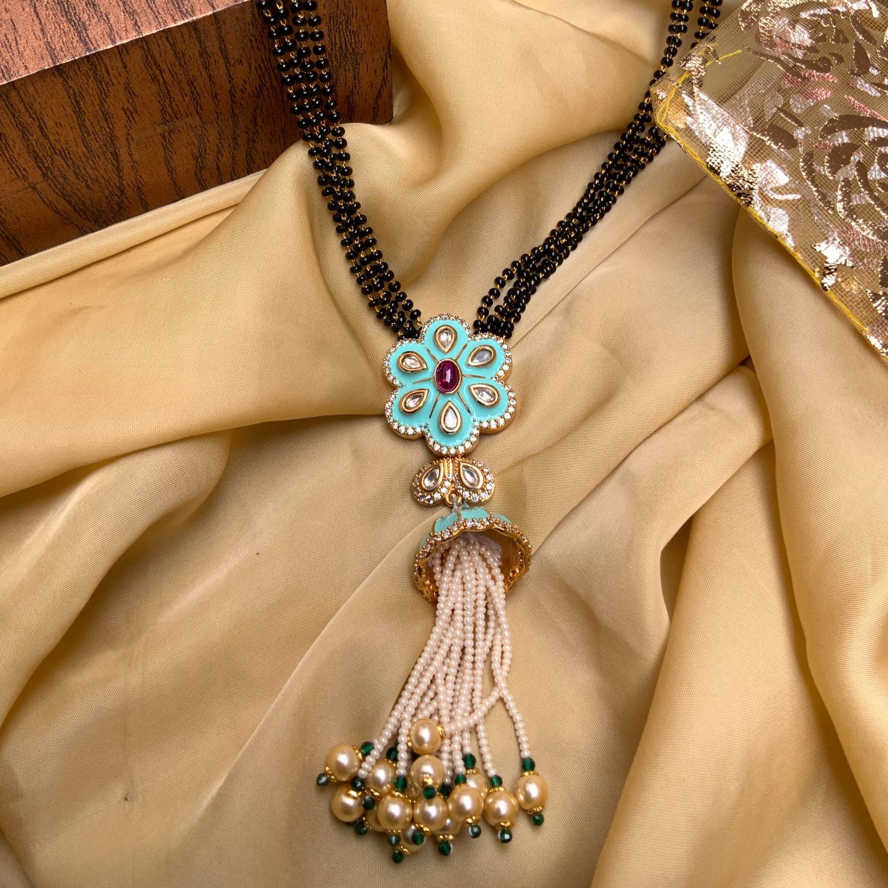 Stunning Kemp Stone Mangalsutra - Abdesignsjewellery