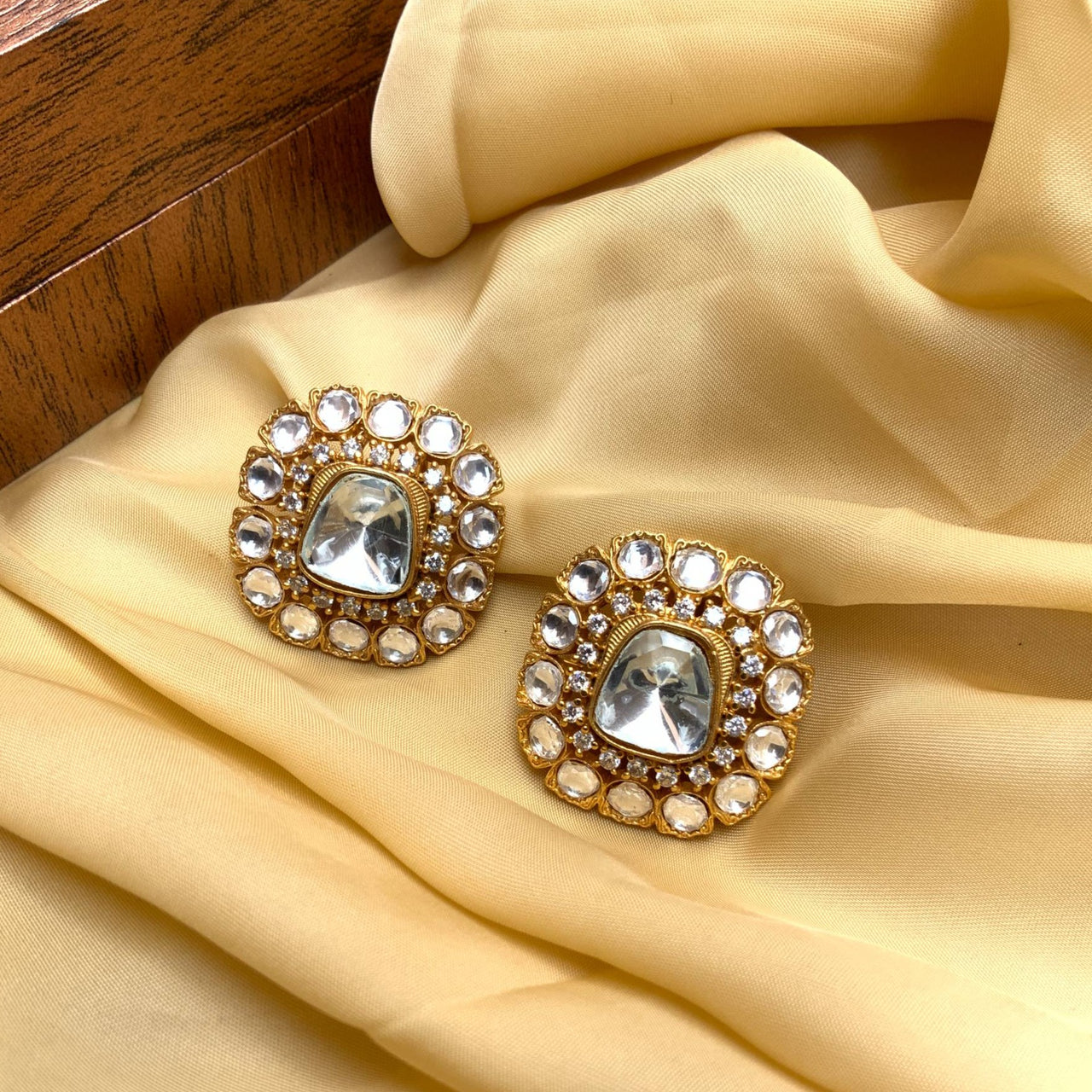 Beautiful Real Kemp Stone Earrings - Abdesignsjewellery