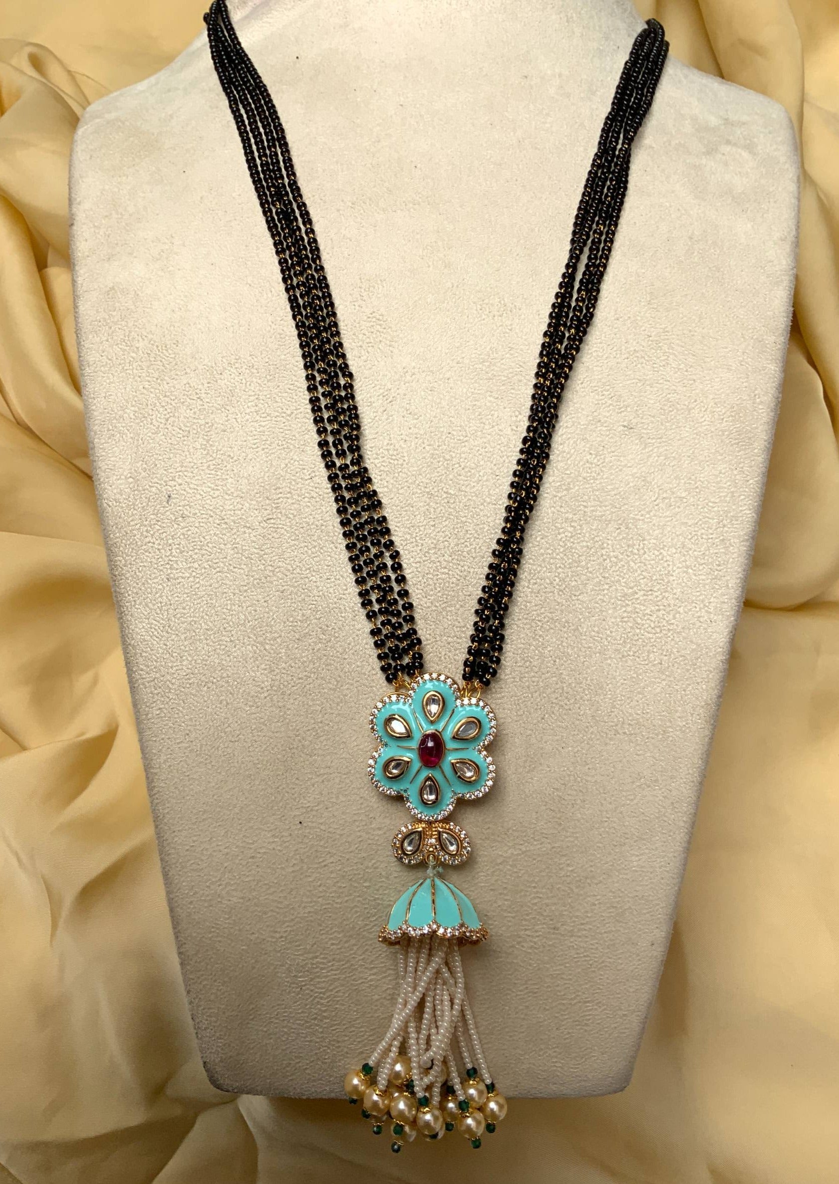 Stunning Kemp Stone Mangalsutra - Abdesignsjewellery