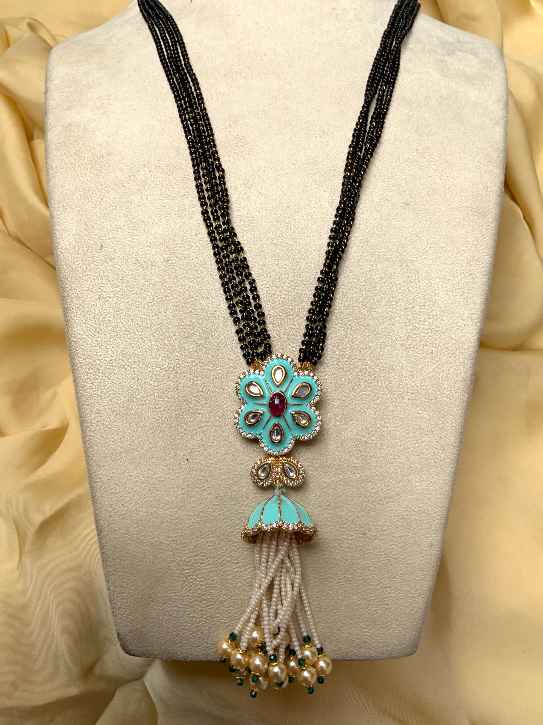 Stunning Kemp Stone Mangalsutra - Abdesignsjewellery