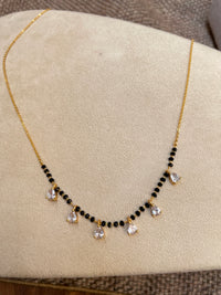 Thumbnail for Dailywear Golden Diamond Drops Mangalsutra - Abdesignsjewellery