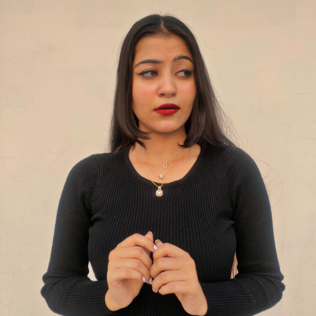 Jahnavi Rai Spectacular Dailywear Three Fusion Jewellery Combo