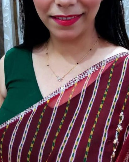 Cute Mini Floral Autograph Mangalsutra - Abdesignsjewellery