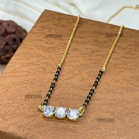 Thumbnail for Aishwarya Khare Inspired Bhagya Lakshmi Beautiful Diamond Mangalsutra - Abdesignsjewellery