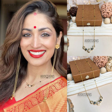 Yami Gautam Wedding Inspired Timeless Gold Plated Fine Mangalsutra