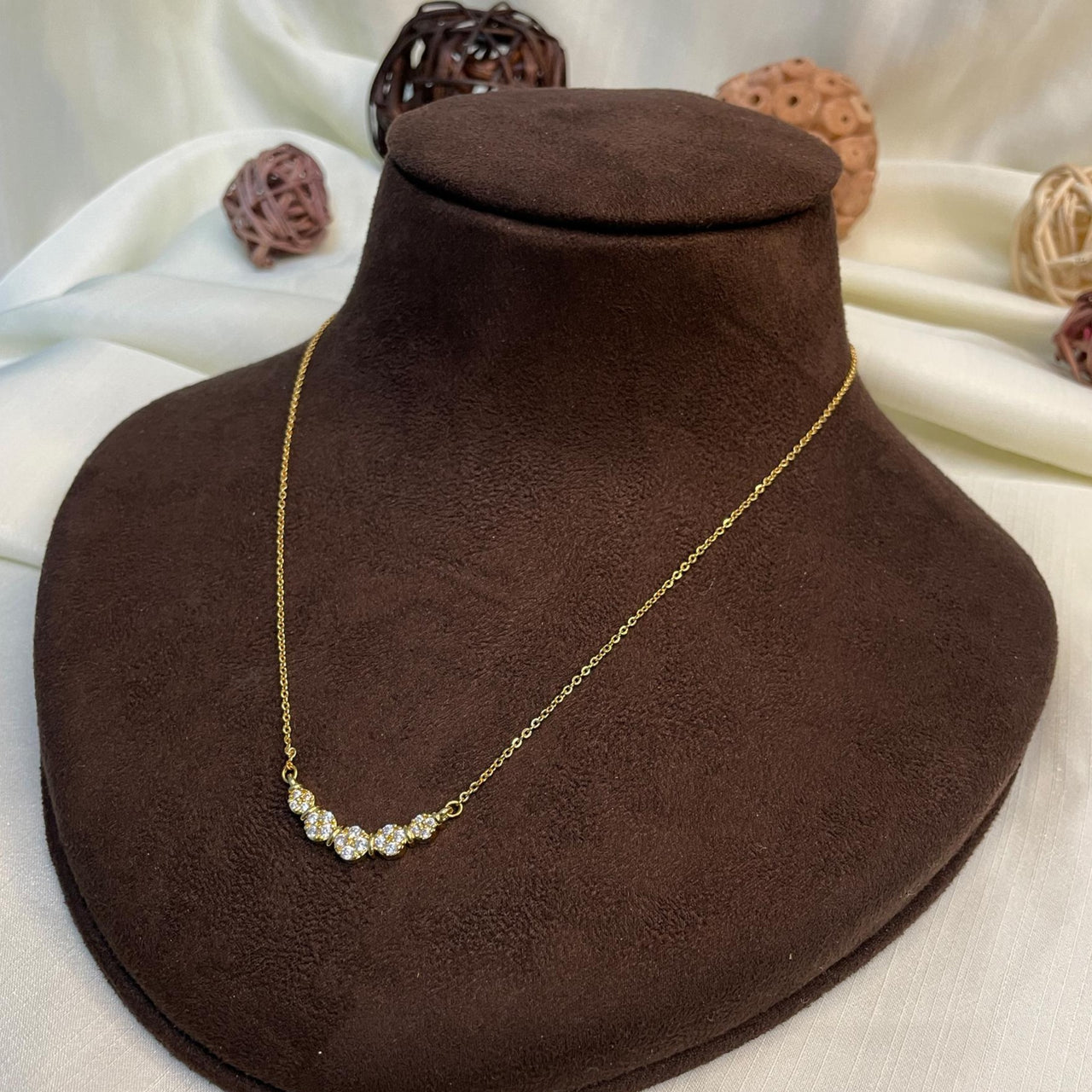 Bewitching Gold Plated Pendant & Chain - Abdesignsjewellery