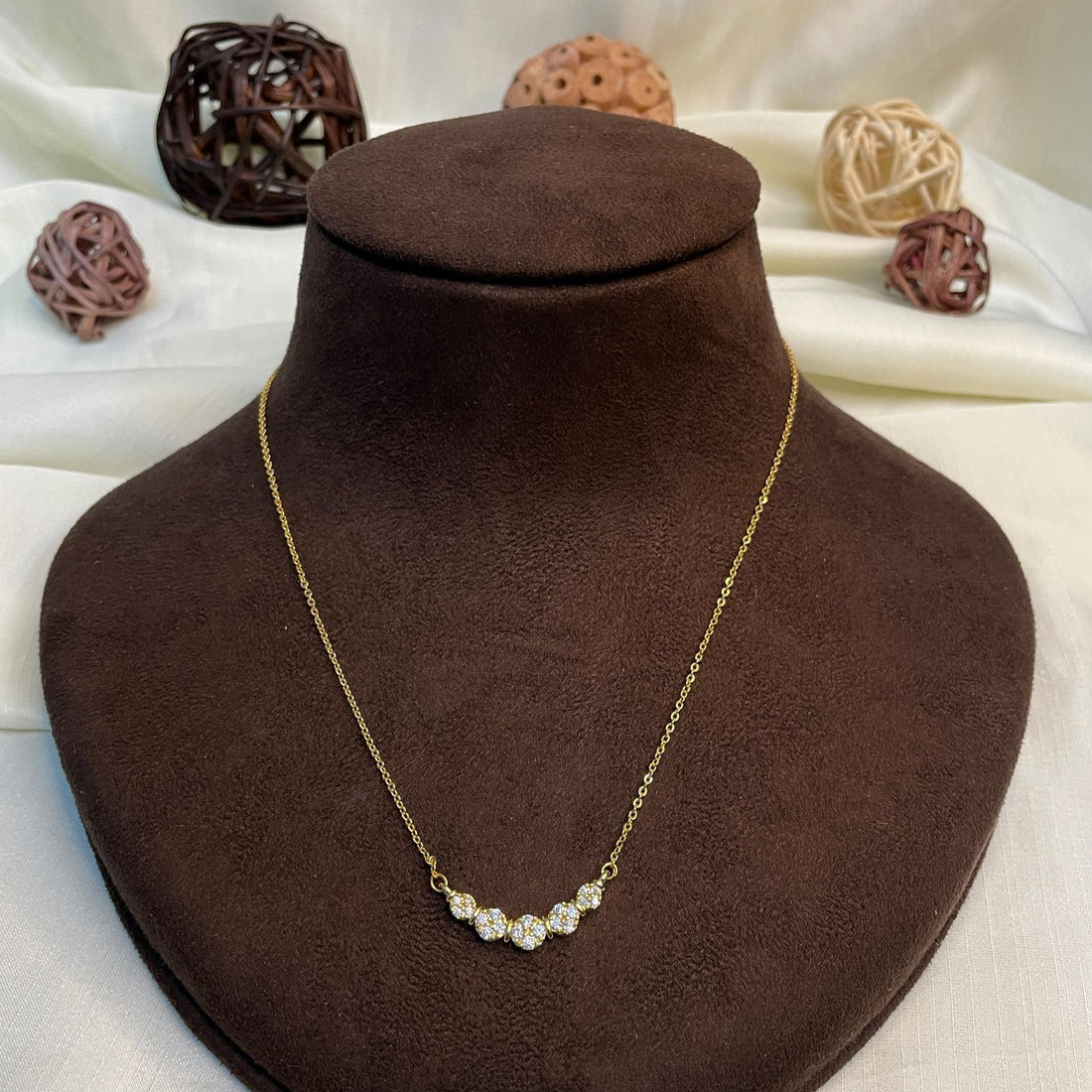 Bewitching Gold Plated Pendant & Chain - Abdesignsjewellery