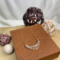 Thumbnail for Dailywear Rose Gold Diamond Pendant & Chain - Abdesignsjewellery