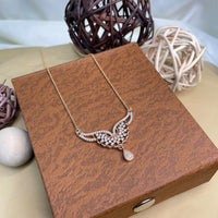 Thumbnail for Beautiful Rose Gold Diamond Pendant & Chain