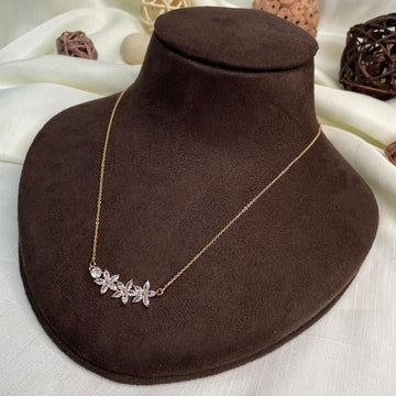 Ethical Diamond AD Stone Pendant & Chain - Abdesignsjewellery
