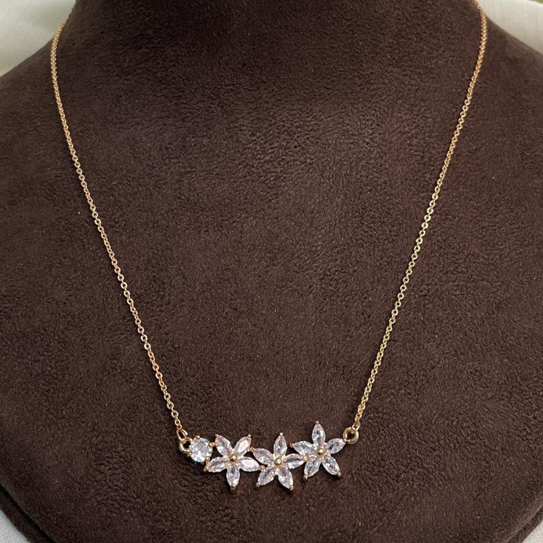 Ethical Diamond AD Stone Pendant & Chain - Abdesignsjewellery