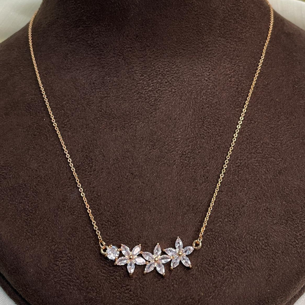 Ethical Diamond AD Stone Pendant & Chain - Abdesignsjewellery