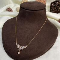 Thumbnail for Beautiful Rose Gold Diamond Pendant & Chain