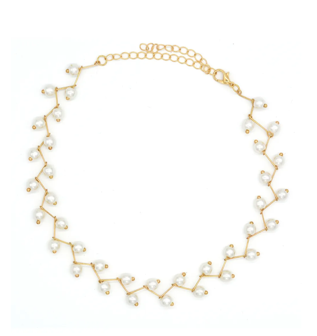 White Pearl Mala Necklace - Abdesignsjewellery