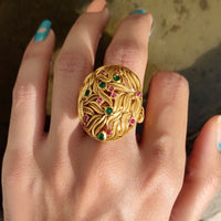 Thumbnail for Traditional Multicolour Kemp Stone Ring - Abdesignsjewellery