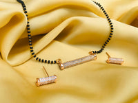 Thumbnail for Elegant Rose Gold American Diamond Mangalsutra - Abdesignsjewellery