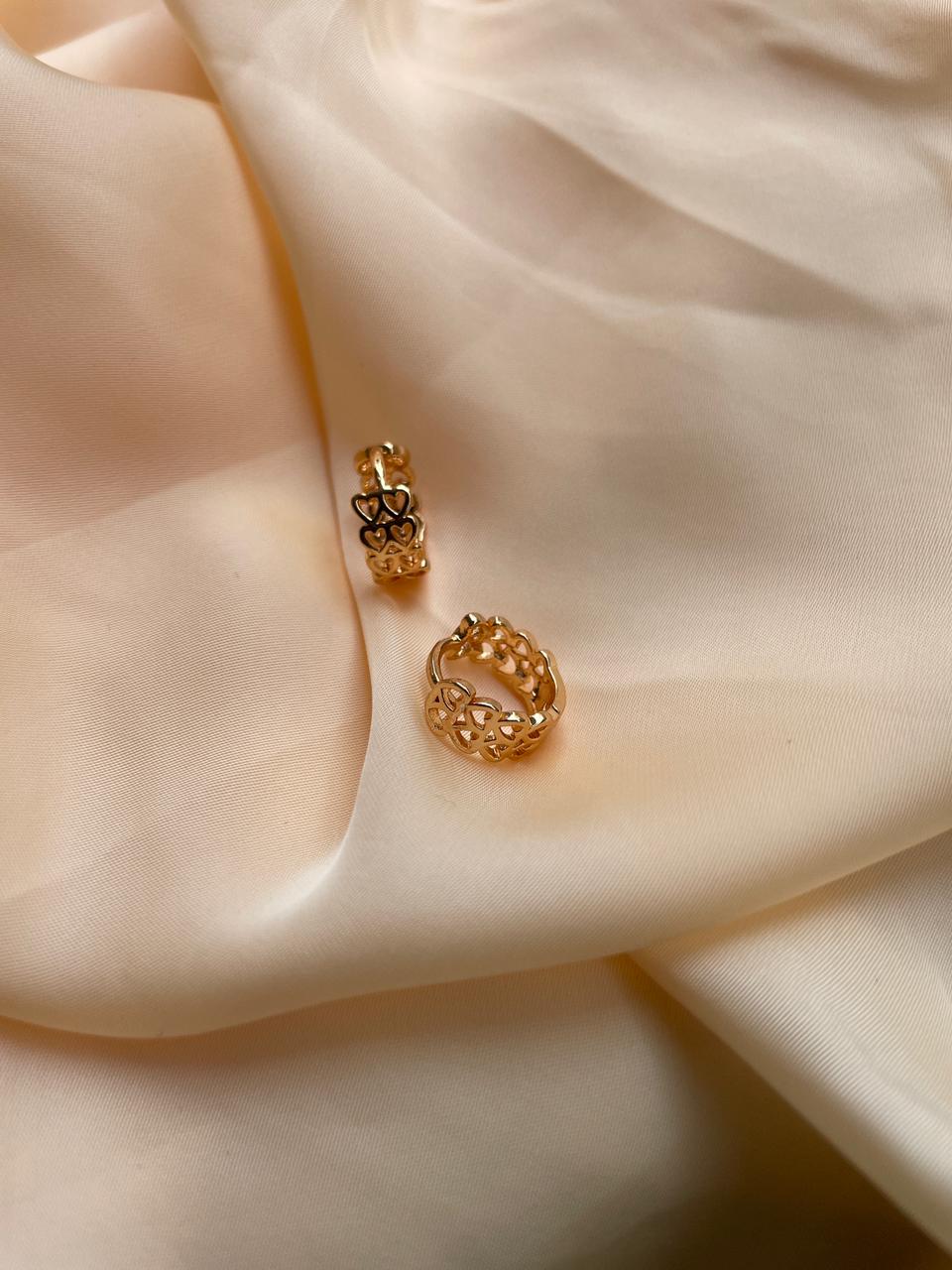 6 Dailywear Gold & Rosegold Bali Earring Combo - Abdesignsjewellery