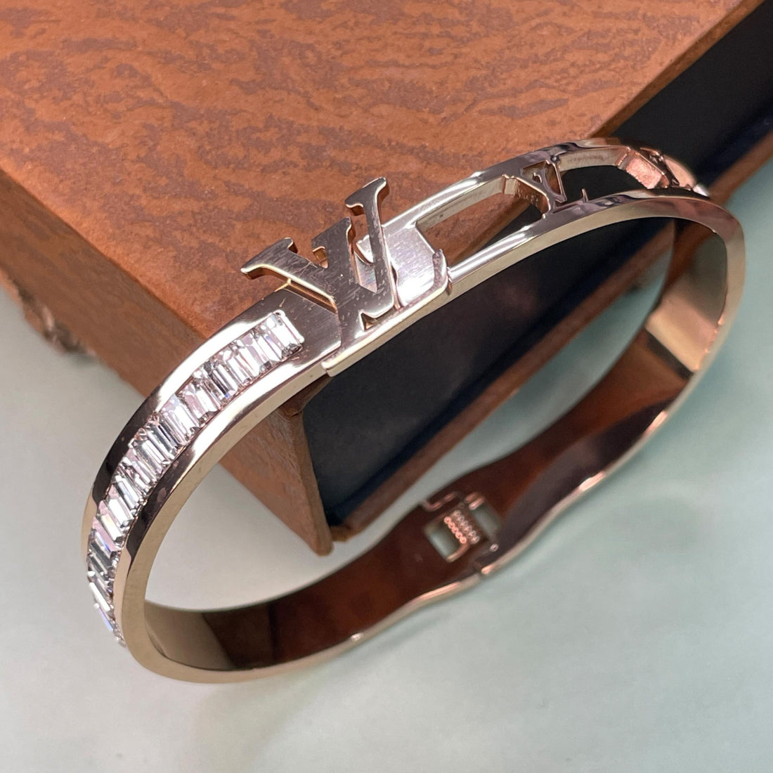 Rose Gold LV Hand Bracelet