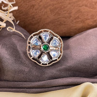 Thumbnail for Beautiful Polki New Green Flower - Abdesignsjewellery