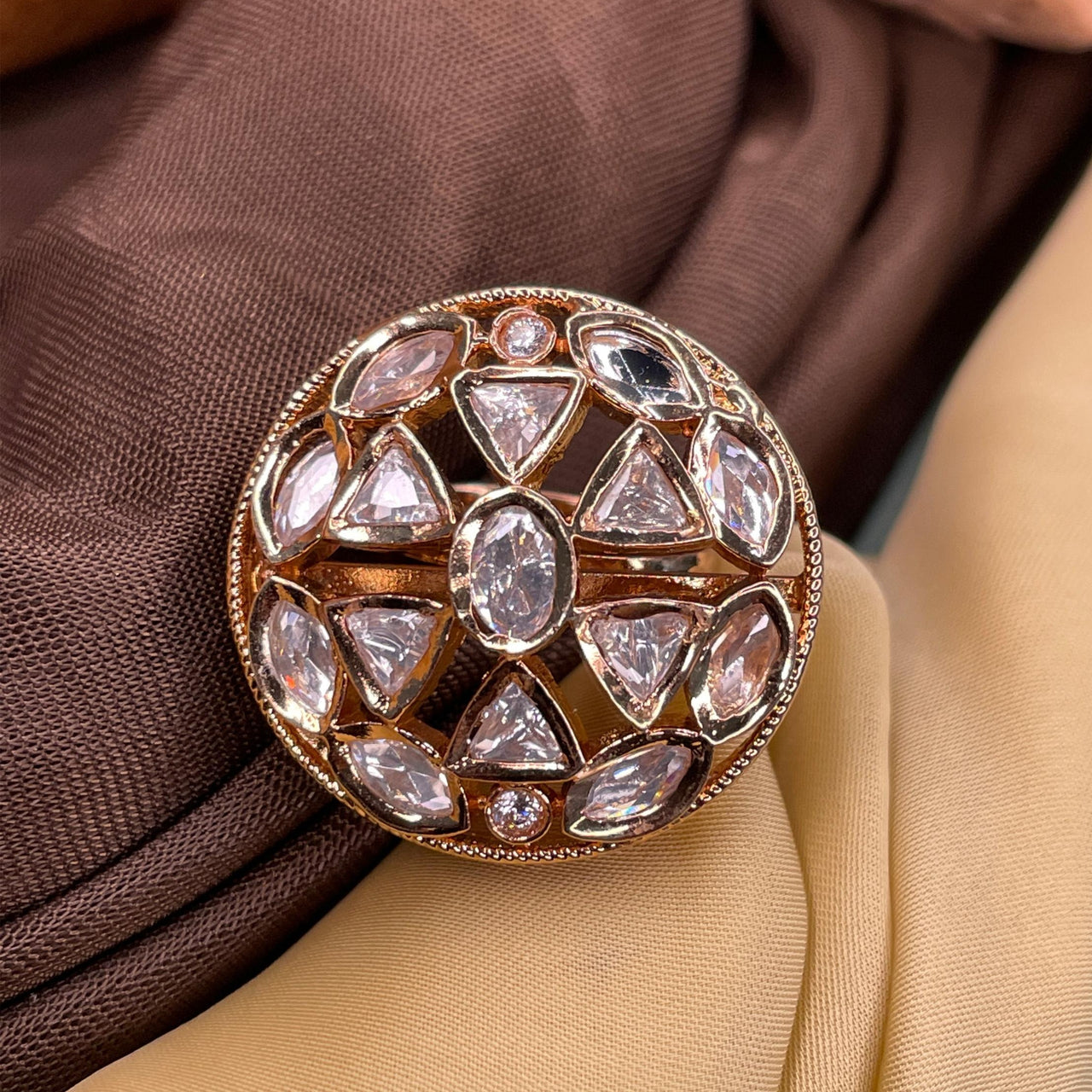 Traditional High Quality Polki Kundan Ring