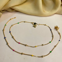 Thumbnail for Simple Gold plated Colouring Anklets
