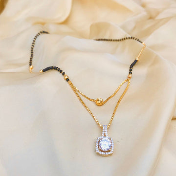 Classic Diamond AD Stone Mangalsutra - Abdesignsjewellery