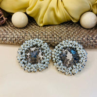 Thumbnail for Elegant Silver Plated Beads Studs Earring