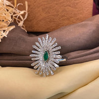 Thumbnail for Choki American DIamond Green Ring - Abdesignsjewellery
