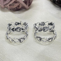 Thumbnail for Small Heart DailyWear Silver Plated Toe Rings