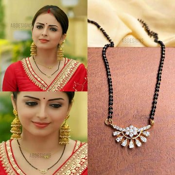 Shrenu Parikh Inspired Gold Diamond Mangalsutra