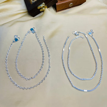 Limited Edition Silver Anklet Combo