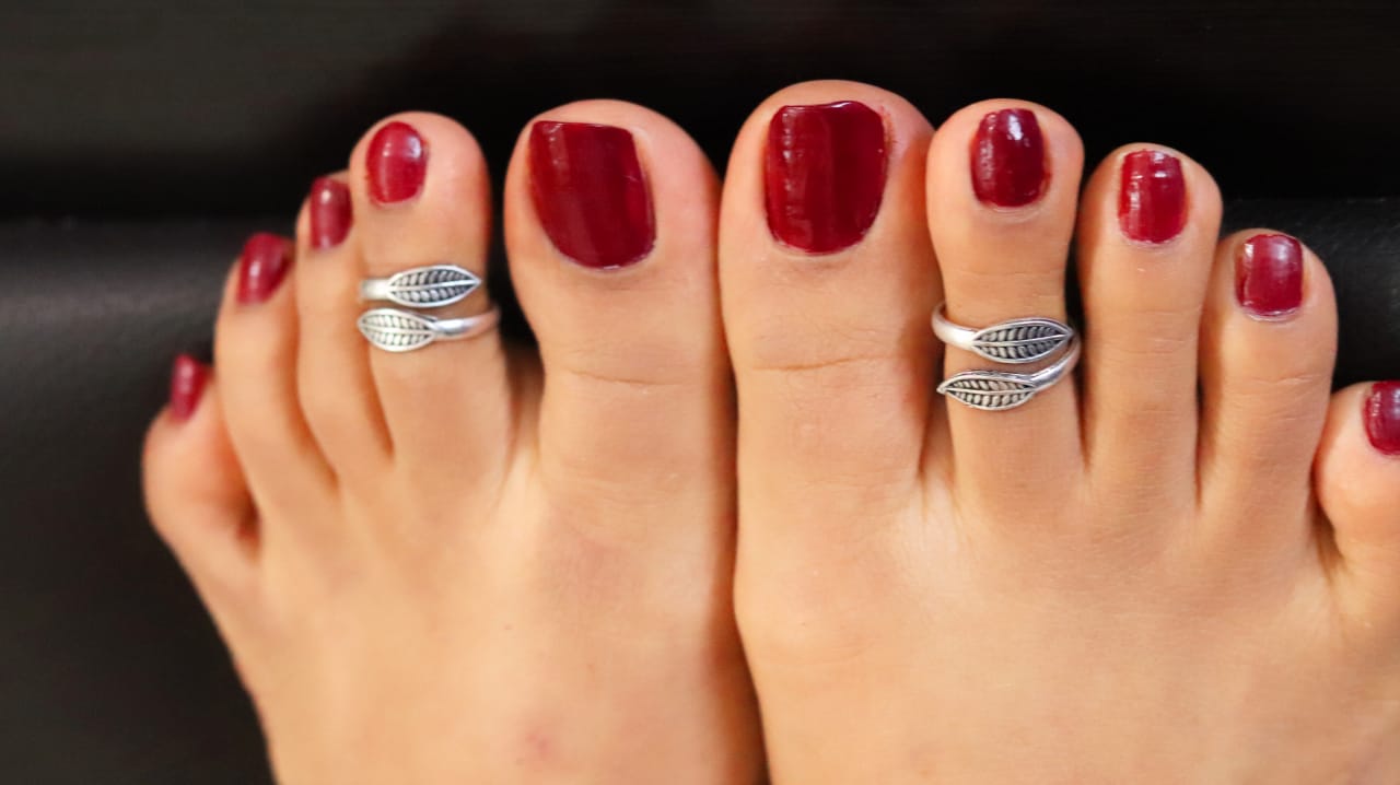 Beautiful Indian Women Real 925 Silver Toe Ring Pair – Karizma Jewels