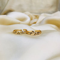 Thumbnail for Love Gold Plated Toe Rings - Abdesignsjewellery