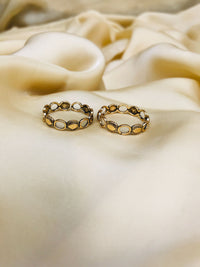Thumbnail for Elegant Gold Oxidised Toe Rings - Abdesignsjewellery