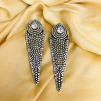 Thumbnail for Victorian Long Diamond Leaf Earrings - Abdesignsjewellery