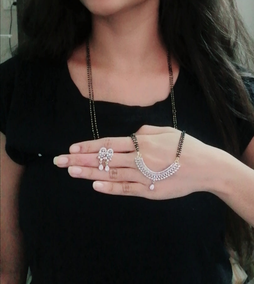 Alice Christy Wedding Inspired Diamond Mangalsutra - Abdesignsjewellery