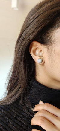 Thumbnail for Round American Diamond Stud Earring - Abdesignsjewellery