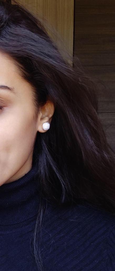 Round American Diamond Stud Earring - Abdesignsjewellery