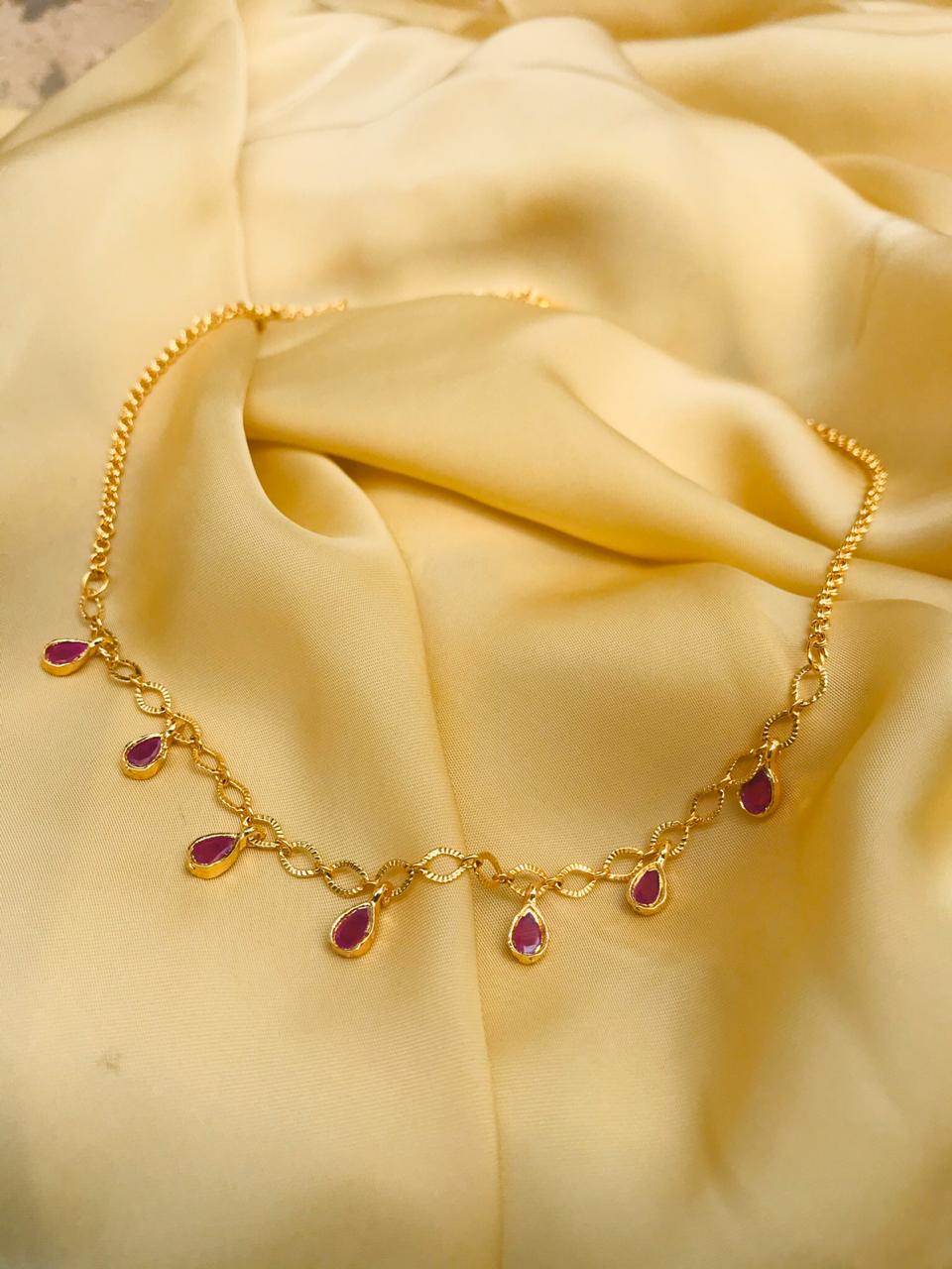 Pink Dailywear Drop Necklace